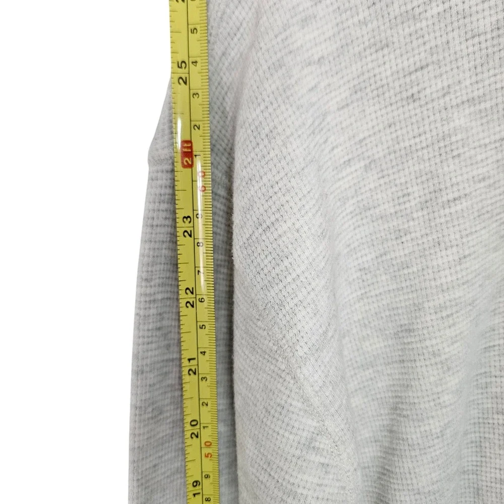 Polo Ralph Lauren Mens XL GrayCream Waffle Knit Thermal Long Sleeve Shirt Cotton